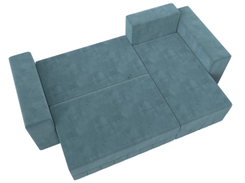 Диван угловой Лига-076 угол универсальный, велюр SEVEN