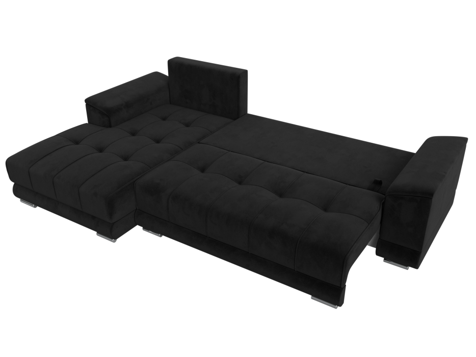 Диваны угловые в гостиную, Угловой диван НордСтар левый угол, велюр