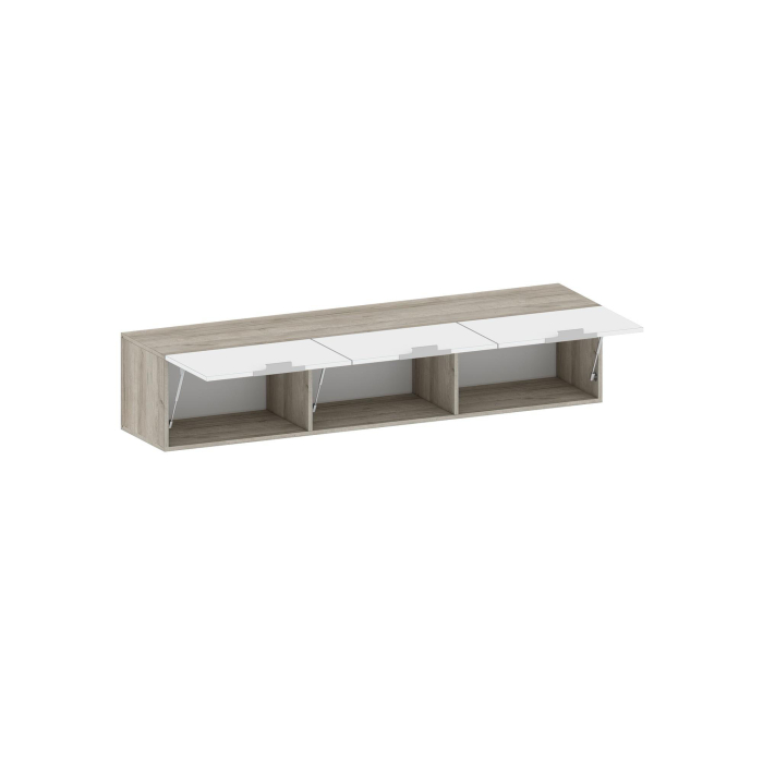 Настенные полки, Антресоль Анима АН-3004, дуб серый, камень темный