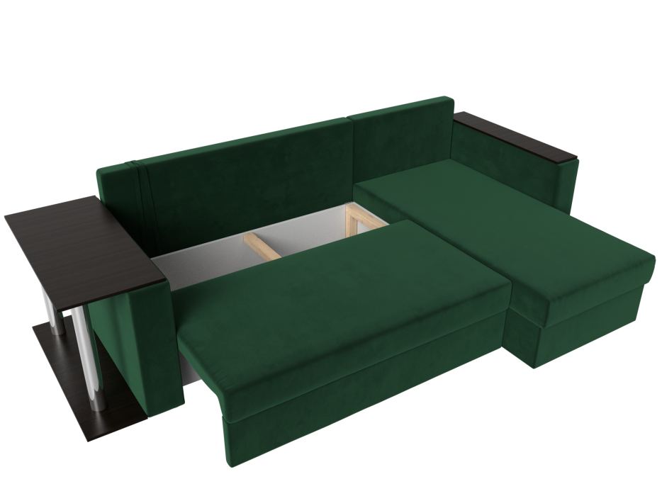 Диваны угловые в гостиную, Угловой диван Атланта правый угол, велюр