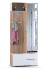 Прихожая Куба НМ № 17 с зеркалами и вешалкой для одежды