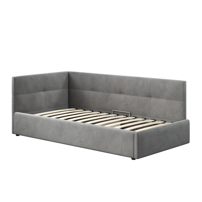 Кровати с мягким изголовьем, Кровать односпальная Меркурий-1 90х200