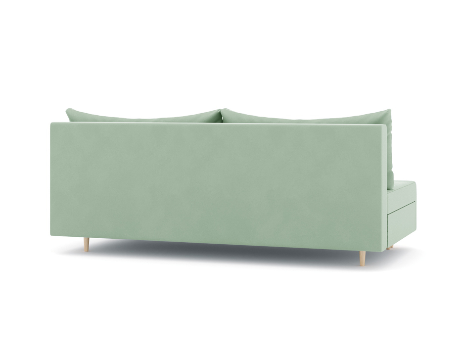 Диваны еврокнижки, Диван-кровать еврокнижка Смайл без подлокотников, велюр