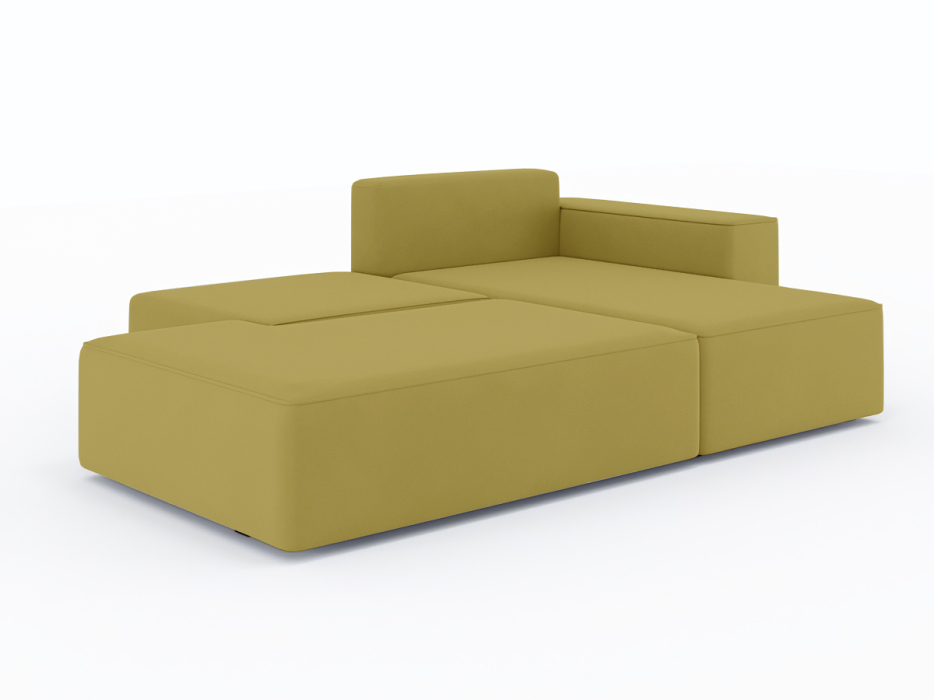 Диваны угловые в гостиную, Диван-кровать угловой Кензо еврокнижка, велюр