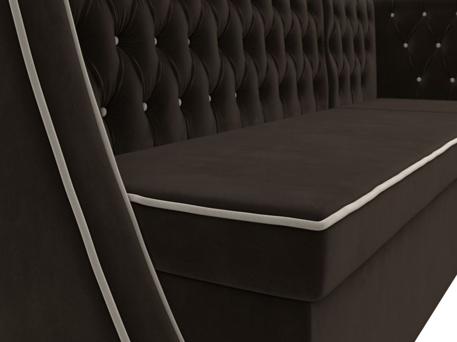 Диваны угловые кухонные, Кухонный угловой диван Лофт правый угол, микровельвет