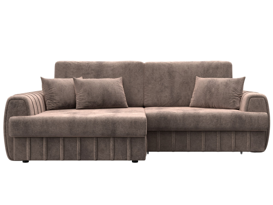 Диваны угловые в гостиную, Диван угловой Лига-057 НПБ угол левый, велюр TOWER