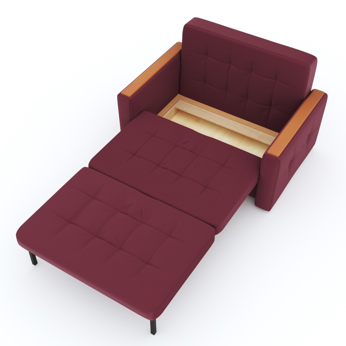 Диваны с ящиком для белья, Диван- кровать Этро Вуд, велюр, 140