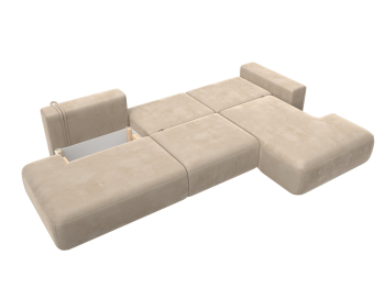 Диван угловой Лига-036 Модерн Лонг правый угол, велюр