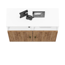 Две тумбы с дверками Лидер-8.