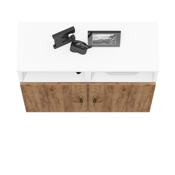 Тумбы, Две тумбы с дверками Лидер-8.