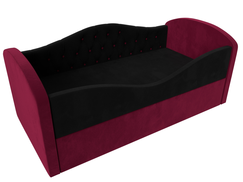 Кровати одноярусные, Детская кровать Сказка Люкс, микровельвет