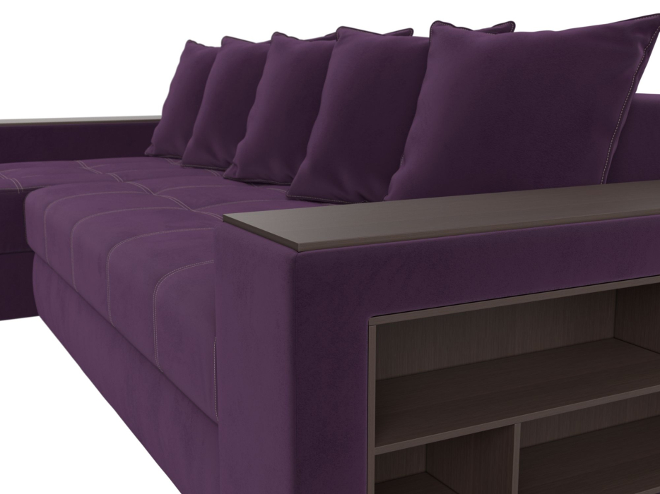 Диваны угловые в гостиную, Угловой диван Дубай, велюр, левый угол