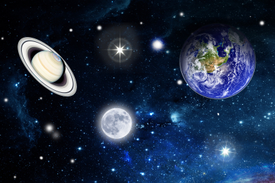 Интерьерная панель из стекла 1000*600*6 мм MGF16_космос