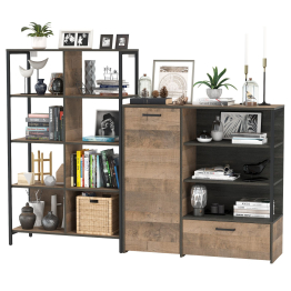 Стеллаж 13.151.02 с комодом с ящиком и дверкой Трувор