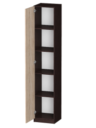 Распашной шкаф Лайф с полками 40*40*215 Венге