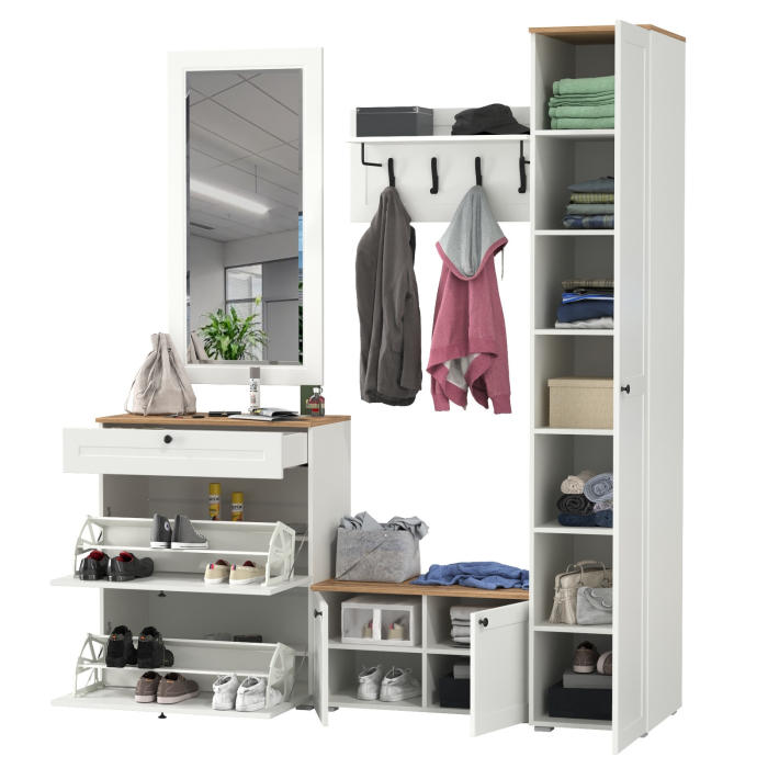 Прихожие, Набор мебели в прихожую Остин № 45