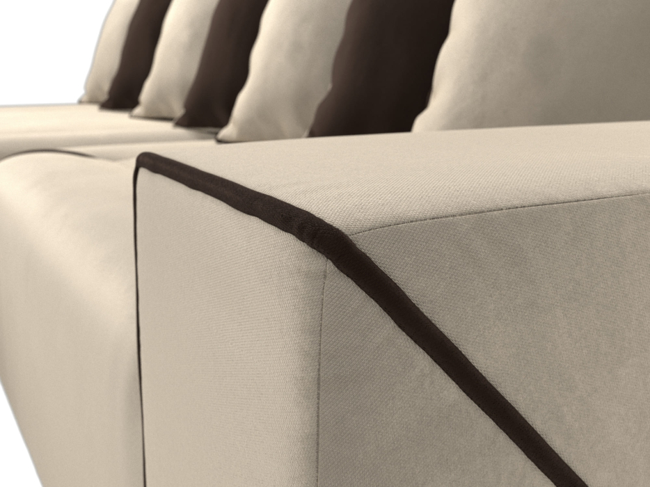 Диваны угловые в гостиную, Диван угловой Кёльн, микровельвет, левый угол