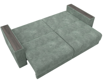 Диван прямой с декором Лига-049 НПБ, велюр BRUT