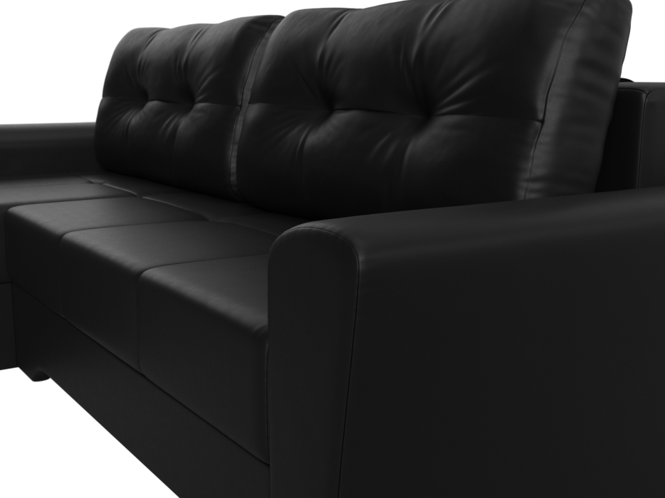 Диваны угловые в гостиную, Угловой диван Амстердам левый угол, экокожа