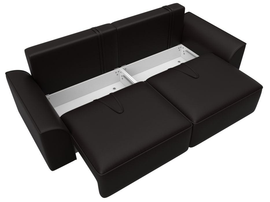 Диваны еврокнижки, Диван прямой Лига-048 НПБ, экокожа GRIFON