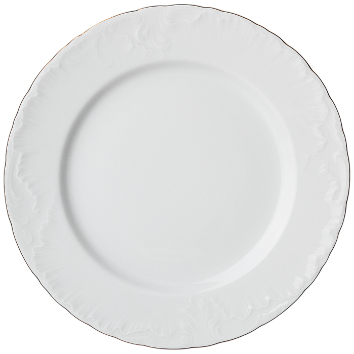 Тарелки, Тарелка Золотая линия 25 см