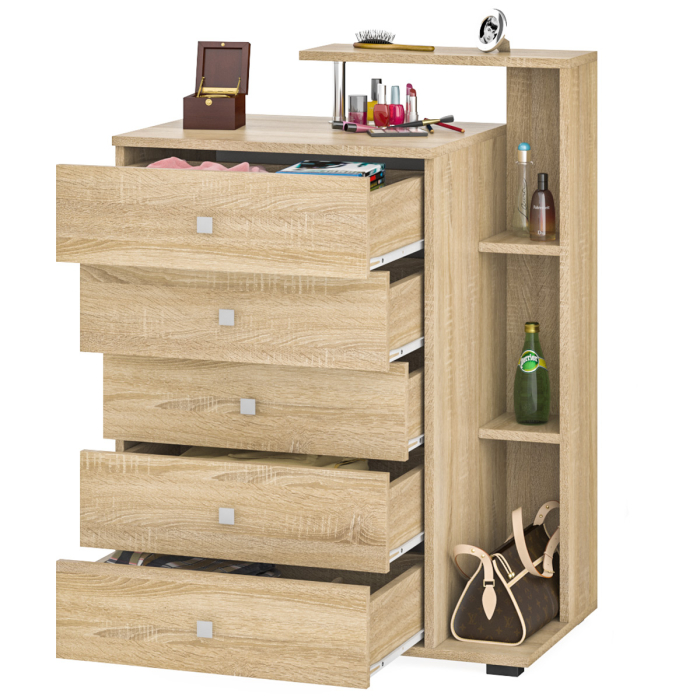 Комоды, Комод Камелия с пятью выдвижными ящиками