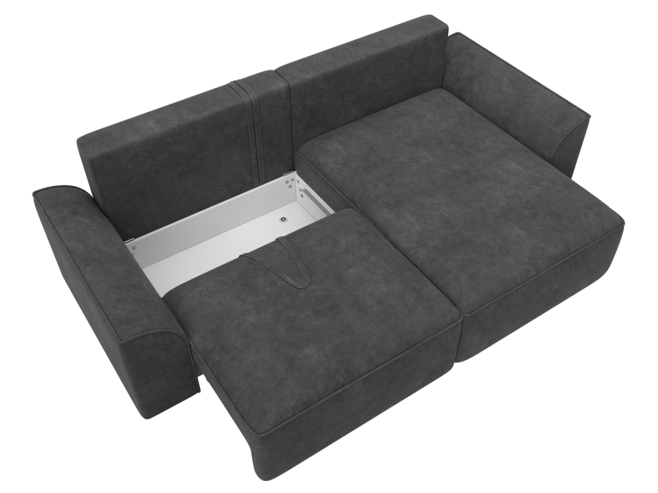 Диваны угловые в гостиную, Диван угловой Лига-048 НПБ, велюр BRUT