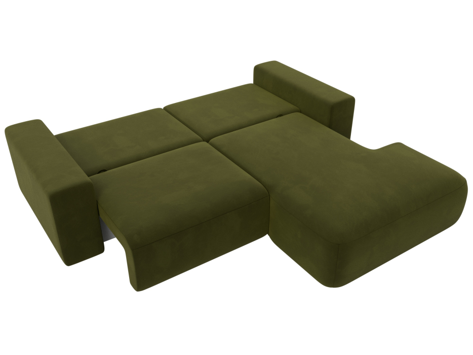 Диваны угловые в гостиную, Диван угловой Лига-036 Классик правый угол, микровельвет