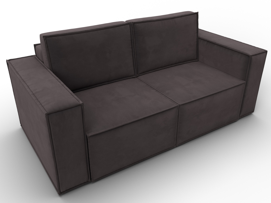 Диваны кровати со спальным местом, Диван прямой Куба мини, велюр