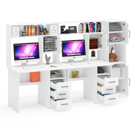 Стенка из компьютерных столов для двоих человек СК-9