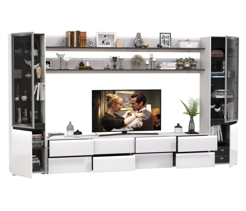 Стенки для гостиной, Стенка модульная Сидней комплектация № 122