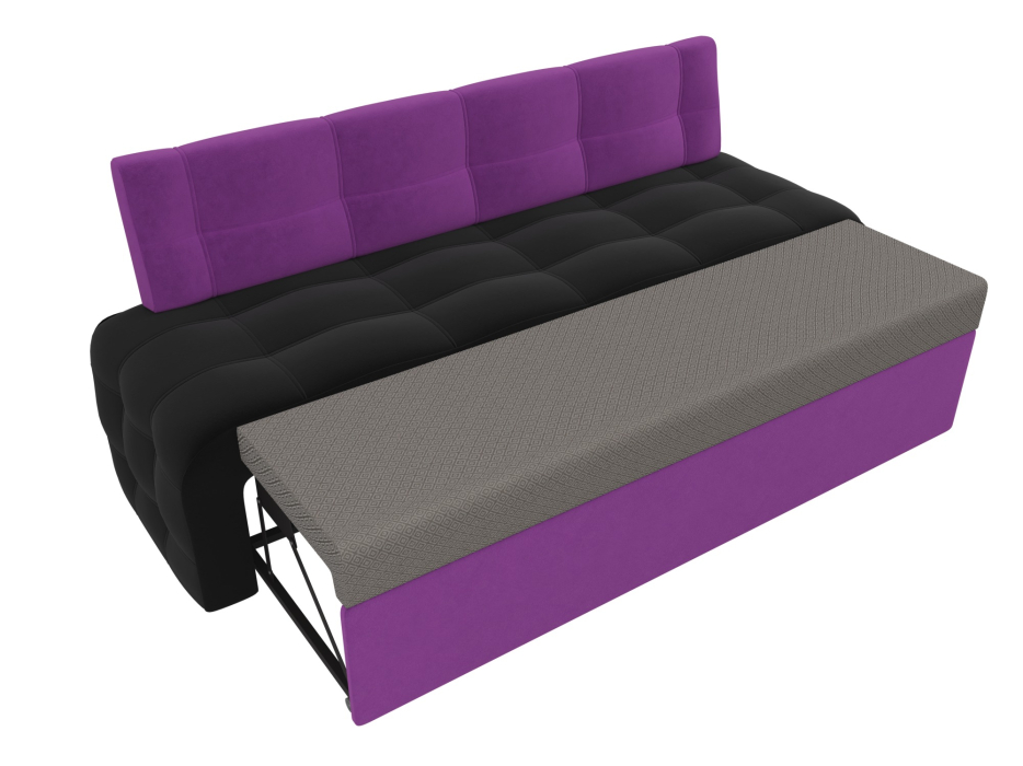 Диваны прямые кухонные, Кухонный прямой диван Люксор, микровельвет