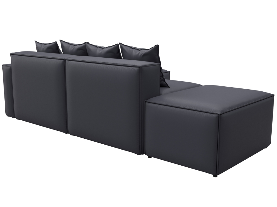 Диваны угловые в гостиную, Диван угловой модульный Лига-063 угол правый, экокожа GRIFON