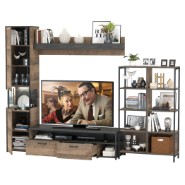 Навесная полка с ТВ-тумбой и стеллаж 13.151.02 Трувор