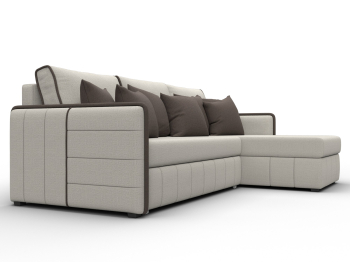 Диван угловой Лига-078 угол универсальный, рогожка Амур