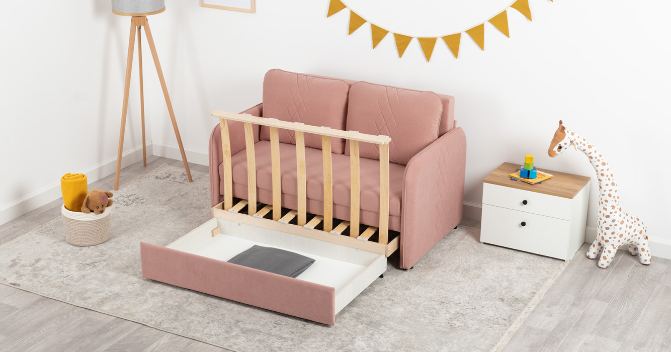 Диваны с ящиком для белья, Диван-кровать Юта (120)