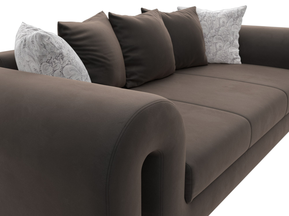 Диваны прямые кухонные, Диван прямой Волна, велюр