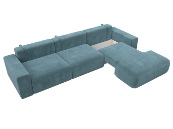 Диван угловой Лига-036 Классик Лонг правый угол, велюр