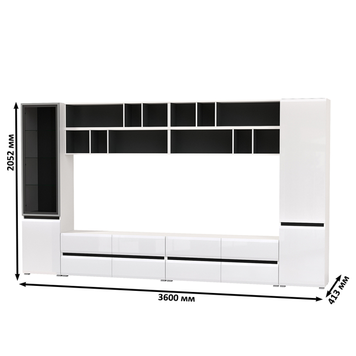 Стенки для гостиной, Сидней Комплектация № 96