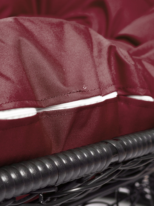 Диваны, Диван МАМАСАН с ротангом чёрный