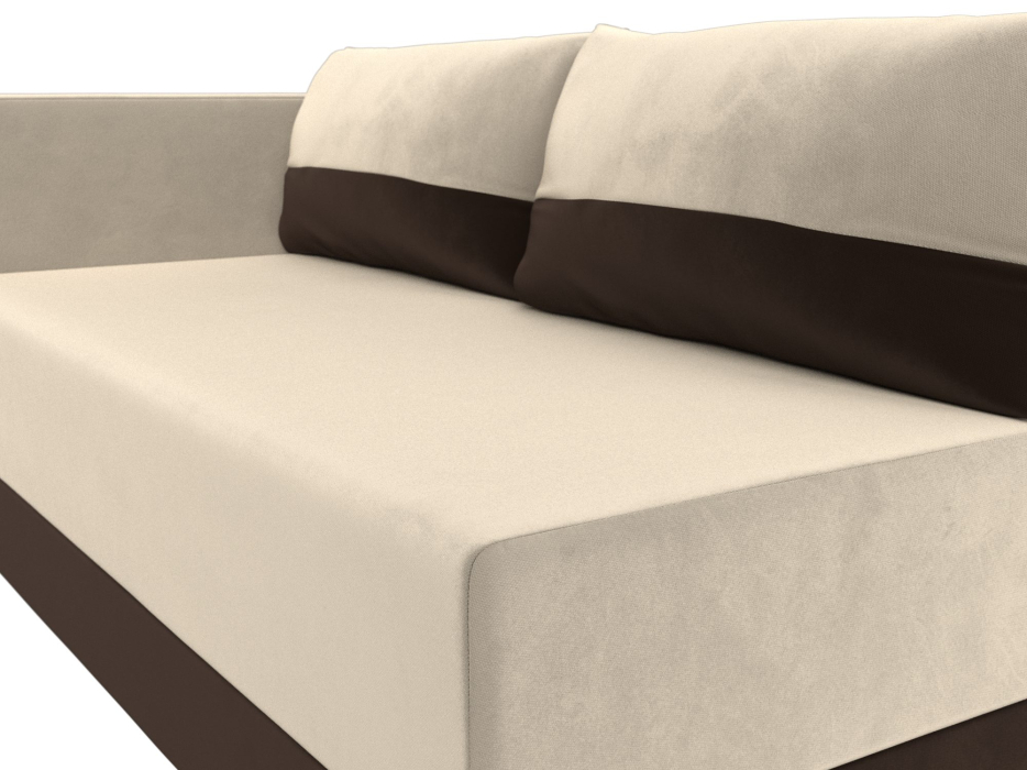 Кушетка диван, Кушетка Никас левая, микровельвет