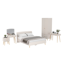 Туалетный столик Афина с кроватью 1600 со шкафом и столиком
