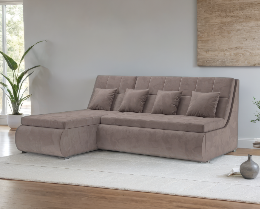 Диваны угловые в гостиную, Диван угловой Дубай (Велюр)