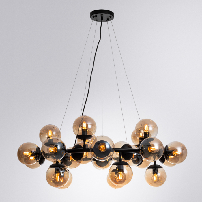 Люстра подвесная, Люстра подвесная BOLLA 25п черный