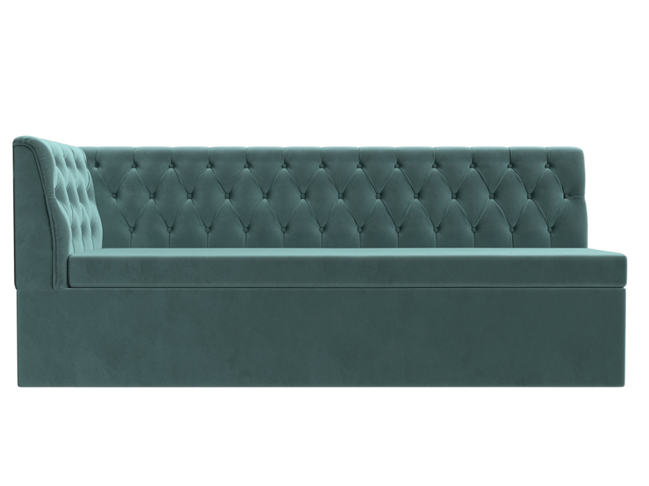 Диваны угловые кухонные, Диван кухонный Маркиз с углом слева, велюр