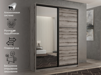 Шкаф-купе 2х дверный Кааппи 2 120х45