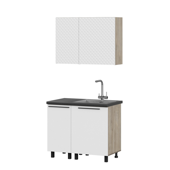 Кухонные гарнитуры, КГ Этна Софт Вайт Гиза 1_1,0