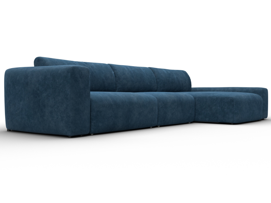 Диваны угловые в гостиную, Диван угловой Лига-066 НПБ Лонг угол правый, велюр BRUT