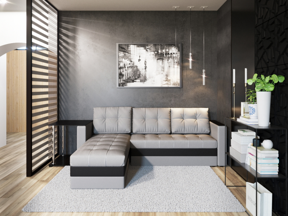 Большие угловые диваны (более 240 см), Диван угловой Дублин кожа