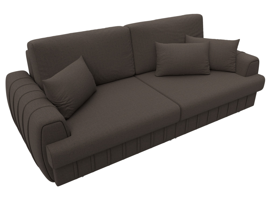 Диваны еврокнижки, Диван прямой Лига-057 НПБ, рогожка Амур